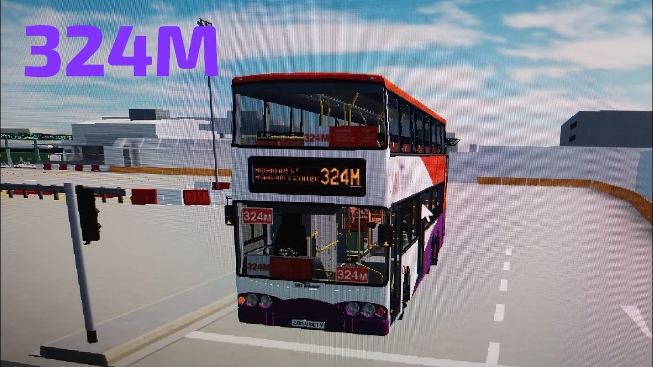Roblox Hougang Volvo B10TL Super Olympian Volgreen - SBS9801Y on 324M