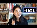 All About My Master's Degree in London 🎓 | MSc Management at UCL