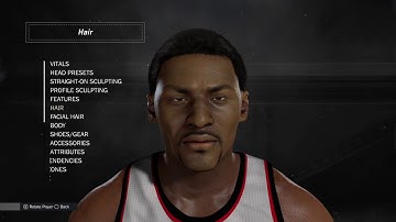 NBA 2K17 Creation Tutorial Ron Artest