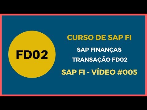SAP Curso Curso de SAP FI SAP Módulo Finanças - Editar Cadastro dos Clientes - FD02 SAP - Vídeo 013
