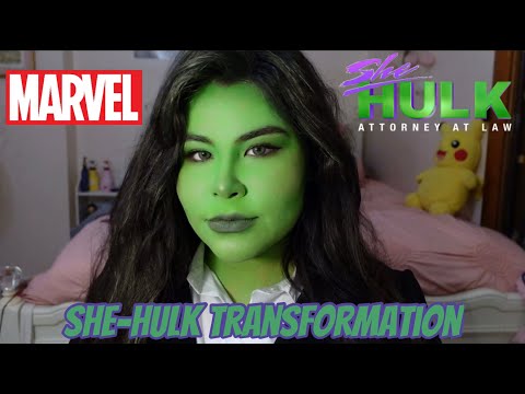 SHE HULK TRANSFORMATION MAKEUP TUTORIAL