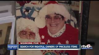 Search for rightful owners of priceless items in Kokomo