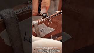 Leather Stitching Work Tool Using Precision Mini Rotary Stitcher #worktool