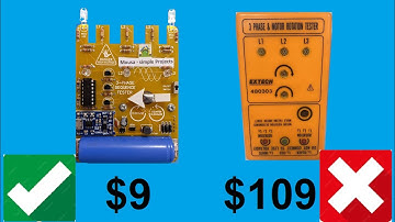 How to make 3 phase Motor and Phase Sequence Indicator / Rotation Tester