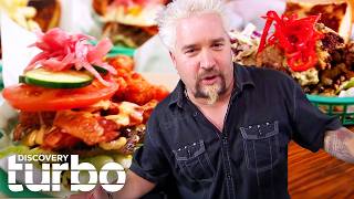 Guy Fieri Tries ALCOHOL BURGER?1 | Diners, Drive-Ins & Dives