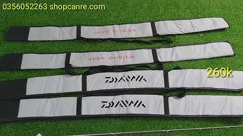 Bao đựng cần 3 khúc spinpower 1m55 và bao đựng cần 3 khúc Daiwa 1m55