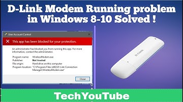 D-Link modem running problem permanently solved in windows 8/10 #TechYouTube