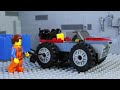 LEGO Movie: Emmet's Racing Car STOP MOTION LEGO Benny Races Emmet! | LEGO City | Billy Bricks