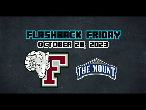 Flashback Friday: Fordham University vs. Mount St. Mary's University (October 28, 2023)