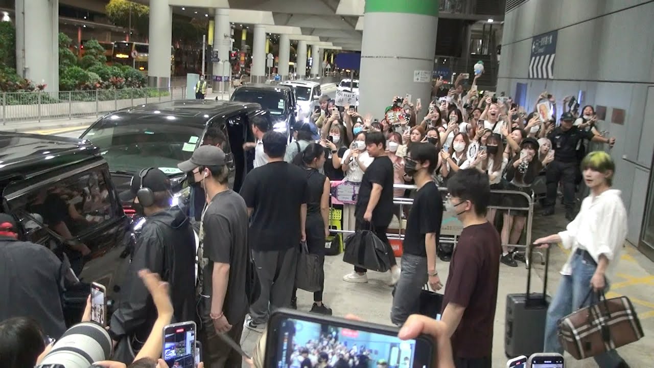 ATEEZ (에이티즈) Hong Kong Airport Arrival 20230713 (Incheon→Hong Kong)