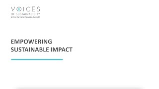 Voices of Sustainability – Episode 44 | Empowering Sustainable Impact