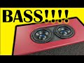 Dual 8 inch subwoofer box build low bass from an 8