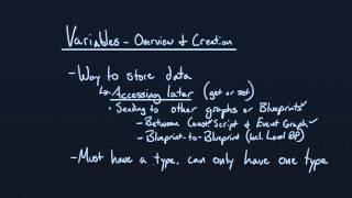 Week 4, 1 - Variables Overview