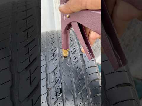 Tubeless Tyre Puncture Repair | Inside View with Tubeless Repair Gun Kit 🔧🚗 thumbnail