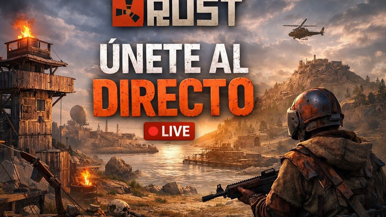 🔴DIA 2 SERVER HARDCORE DE RUST CADA BALA CUENTA 🔴 
