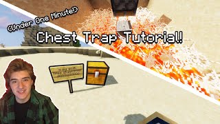 How To Build A Chest Trap In Minecraft! | #Shorts​