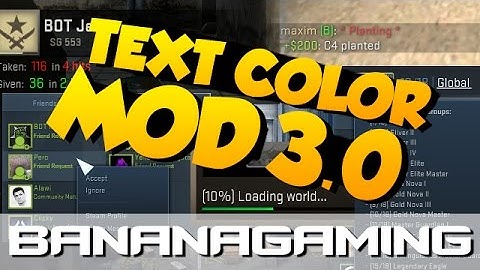 CS:GO - TEXT COLOR MOD 3.0