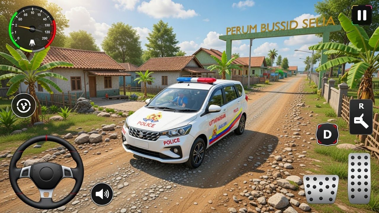 Suzuki Ertiga Police Car Mod | Speed Breaker Offroad Map 😱 | Bus Simulator Indonesia Android Game