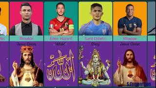 GOD Of Famous Football Players\/Religion Of Famous Football Players #footballer  #comparison
