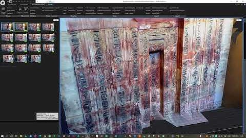 Photogrammetry test with Reality Capture - Egyptian 3D wall with hieroglyphs
