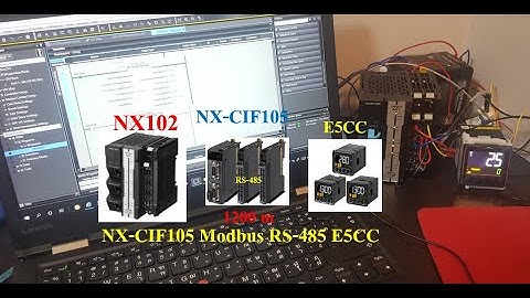 NX1 Communications NX-CIF105 ( 1200 m ) Modbus RS-485 E5CC Sysmac Studio #omron #Sysmac_Studio
