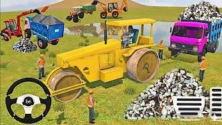 🔴Drive Jcb And Uploading Stone🪨 In Mud In Tractor Game 🎮