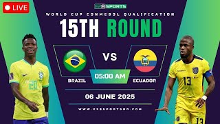 Download Lagu LIVE  Ecuador vs Brazil - FIFA World Cup 2026 Qualifiers || Full Match All Goals MP3
