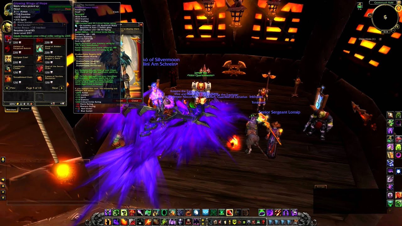 WoW Cata PTR 4.3 Valor Points Vendor (New Items lvl 397) [HD 1080p