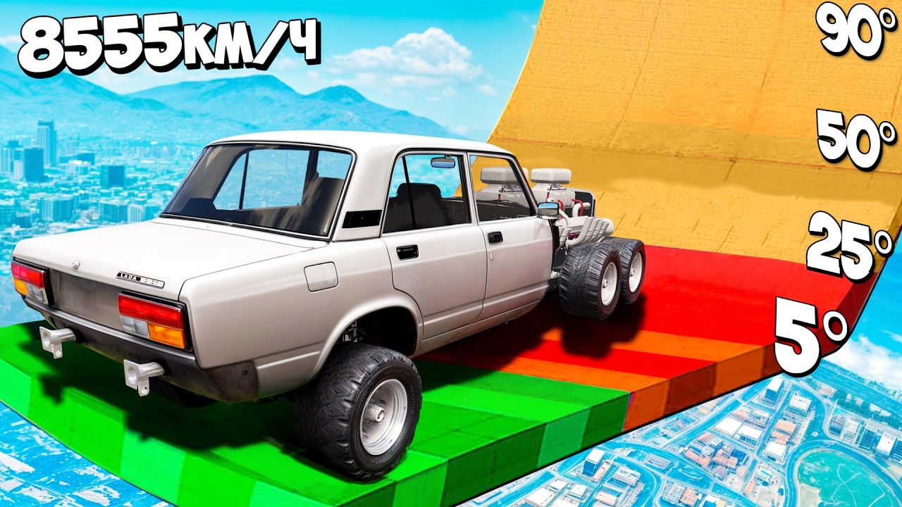 НА СКОЛЬКО ГРАДУСОВ ЗАЕДЕТ ЧИТ ТАЧКА ПО ОГРОМНОЙ ДУГЕ В ГТА 5? GTA 5 ONLINE