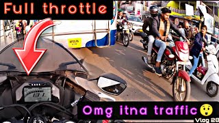 Full Throttle On R15 V4 | Omg Inti Traffic Me Crazy Ride | Vlog 28 | Shiv Vishwakarma