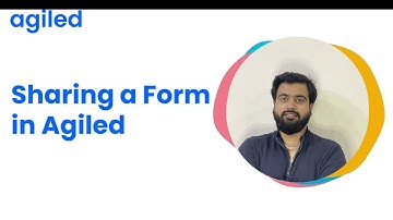 How to share Forms in Agiled.