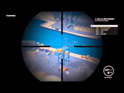 Just Cause 3 - 1.20km Sniper Headshot !!