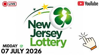 LIVE New Jersey Pick 3 & Pick 4 Midday Results Today | 07 July 2026 | NJ Lottery Live ✅