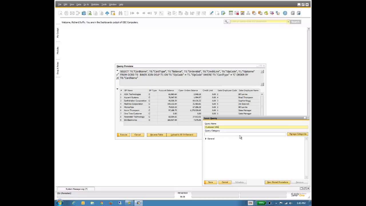 Building Pervasive Analytics Dashboards with SAP Business One on SAP HANA - Part 1