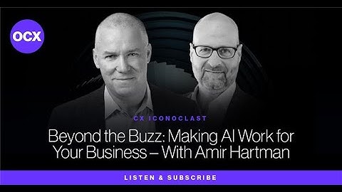 Beyond the Buzz: Making AI Work for Your Business – With Amir Hartman