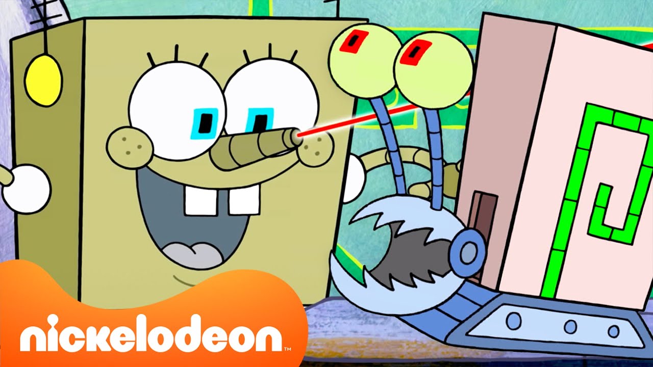 스폰지밥 | 이 사람들 원시인 아니야, 기술도 있다고! 🖥️ | 90분 컴필레이션 | 니켈로디언 코리아