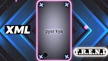 Tu Pyar hai 💞⚡New 3D song Lyrics XML file 👇 preset ailghtmotion Editing video || #xml #viral #3d