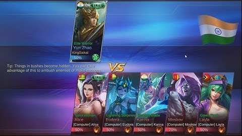 1vs5 , SUPER YUN ZHAO - MOBILE LEGENDS - Custome Mode