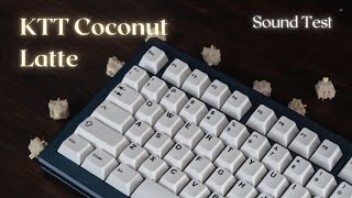 KTT's cheapest switch is so smooth... | Akko Mod007 + KTT Coconut Latte | Sound Test