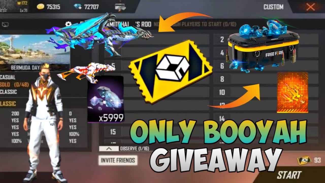 FREE FIRE LIVE CUSTOM ROOM | FF LIVE GIVEAWAY ? 🗿 ️ #freefirelive #ff ...