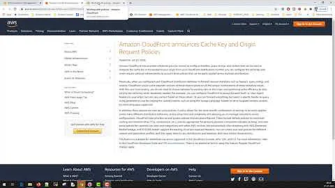 Amazon CloudFront Cache Policies Tutorial