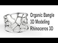 Organic Bangle Jewelry CAD Design Tutorial with Rhino 3D #163