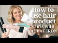 How To Use Hair Product | Curls with Flat Iron