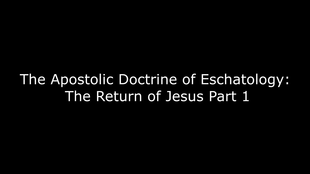 The Return of Jesus Part 1 (Monte H. Porter) - YouTube