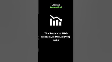 Return to Maximum Drawdown (MDD) in #stockmarket