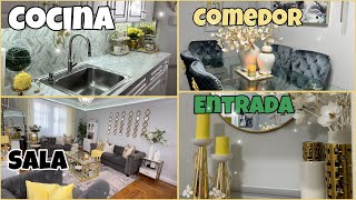 Decoración Primavera/Verano SALA, ENTRADA, COMEDOR Y COCINA! Ideas para decorar, todo en uno ✨