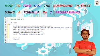 How to find out the compound interest using a formula in C programming