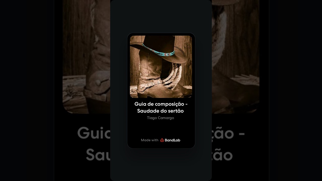 Guia de composição Saudade do sertão 