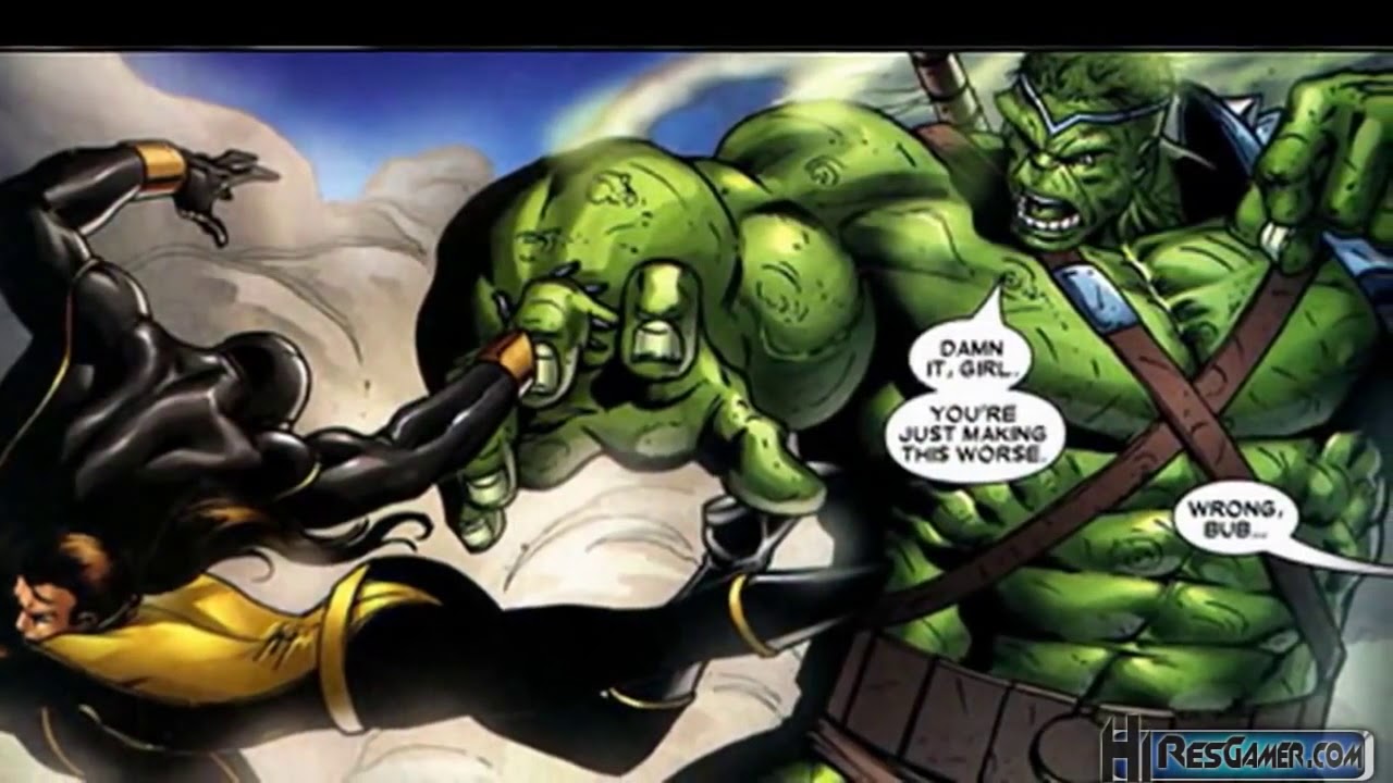Marvel World War Hulk Vs The X Men - YouTube