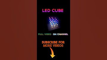LED Cube 🕋 | 4x4x4 LED Cube | Arduino Based LED Cube 🌈 #ledcube #arduino #shorts #techbots #trending